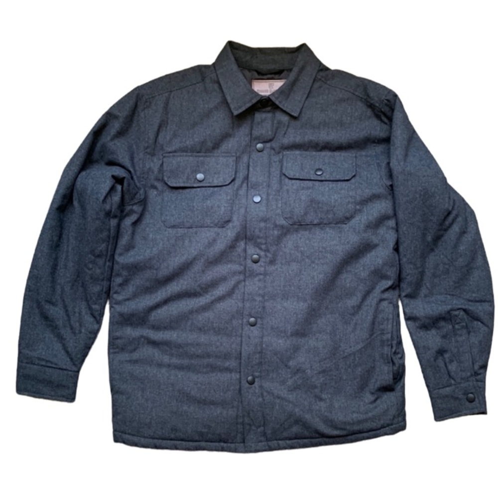 RUGGED ELEMENTS Men’s Button Down Utility Insulated Puffer Jacket - Picture 3 of 16